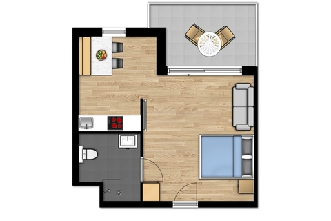 Essential Suite - 2p | Double bed - Disabled-friendly