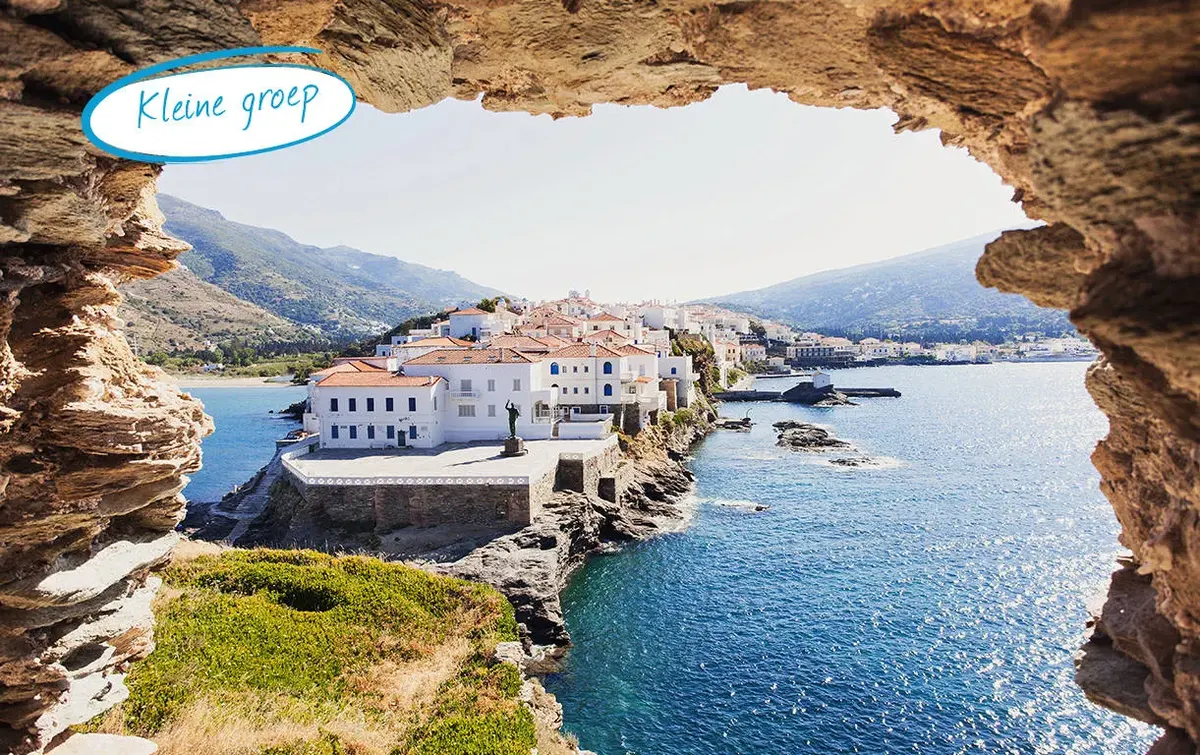 Relaxen op de Griekse Cycladen — hoofdfoto