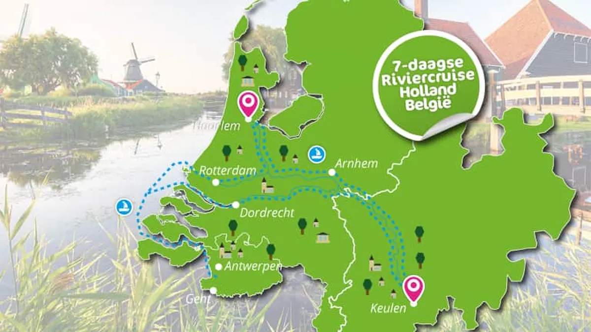 7 dagen Riviercruise - Noord/Zuid Holland en Belgische steden — hoofdfoto