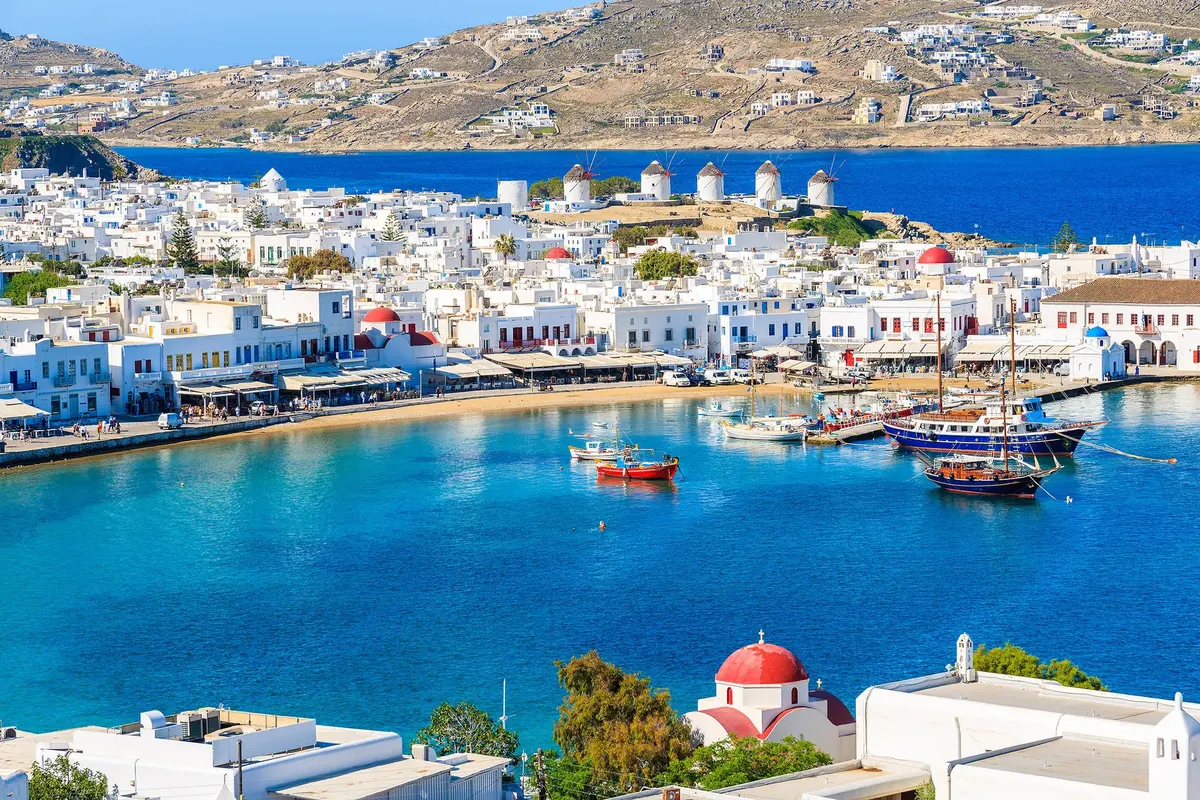 Eilandhoppen naar Mykonos en Santorini — hoofdfoto
