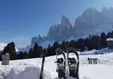 Sneeuwschoenwandelen Val di Funes foto 2