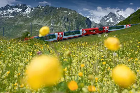 Glacier- en Bernina Express in Zwitserse treinen — foto 18