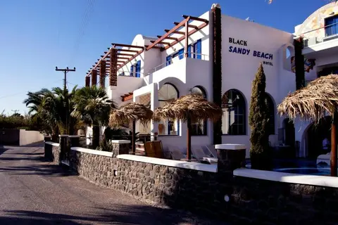 Black Sandy Beach in Santorini Sky, Luxury Resort, foto 12