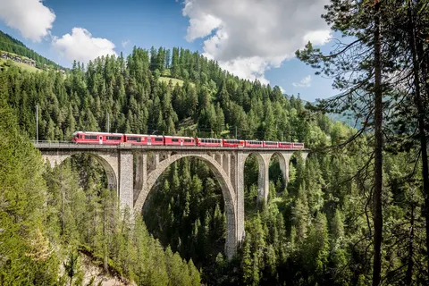 Bernina- en Arosa Express, Davos foto 17