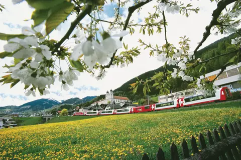 Glacier- en Bernina Express in Zwitserse treinen — foto 19
