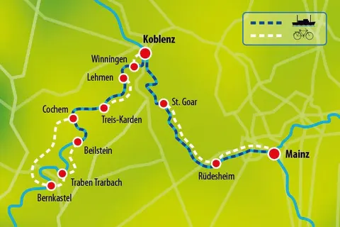 Fietscruise Rijn en Moezel, Koblenz - Koblenz foto 4