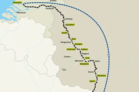 Vierlandencruise Bergvaart over de Rijn foto 4