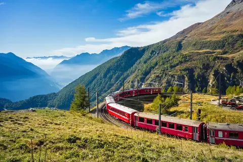 Glacier- en Bernina Express in Zwitserse treinen — foto 3