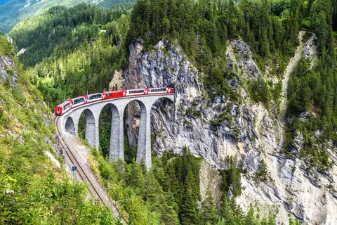 Bernina- en Arosa Express, Davos foto 16