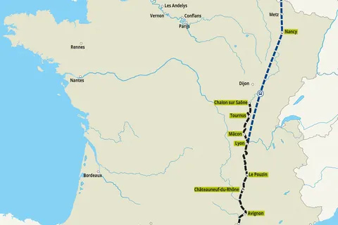 Rhône en Saône foto 4