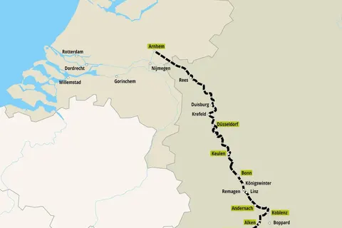 Over de Rijn, Moezel en Saar naar Saarlouis foto 4