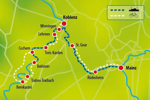 Fietscruise Rijn en Moezel, Koblenz - Koblenz in Enkirch — foto 4