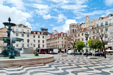 Het achterland van Lissabon in Martingança Gare