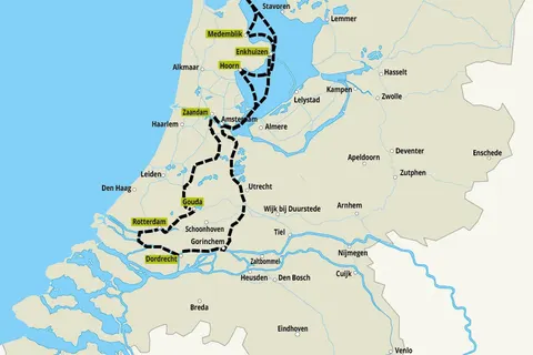 Wadden en Windmolens vanaf Rotterdam foto 4