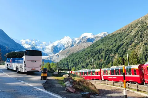 Bernina- en Arosa Express, Davos foto 3