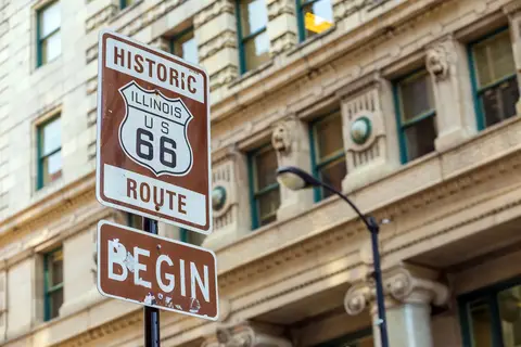 Historic Route 66 in Tulsa