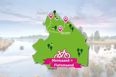 Fietsvakantie door de kop van Drenthe in Zuidlaren