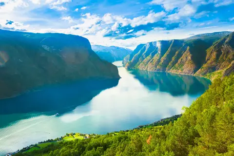 Bergen en fjorden in Noorwegen — foto 16