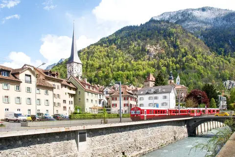 Glacier- en Bernina Express in Zwitserse treinen — foto 21