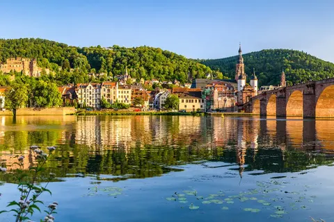 Over de Rijn naar Mannheim 'Heidelberg aan de Neckar' foto 16